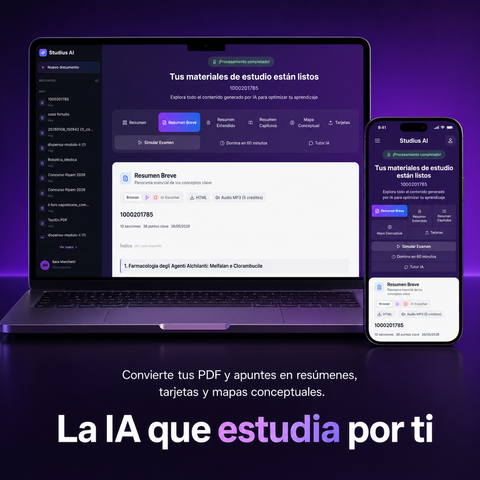StudiusAI — Estudia menos, aprende más