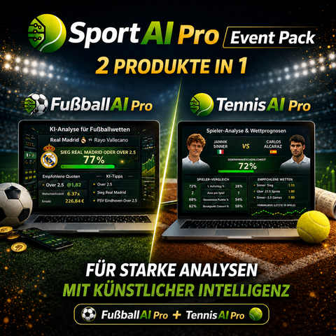 SportAI Pro Event Pack – FußballAI Pro + TennisAI Pro